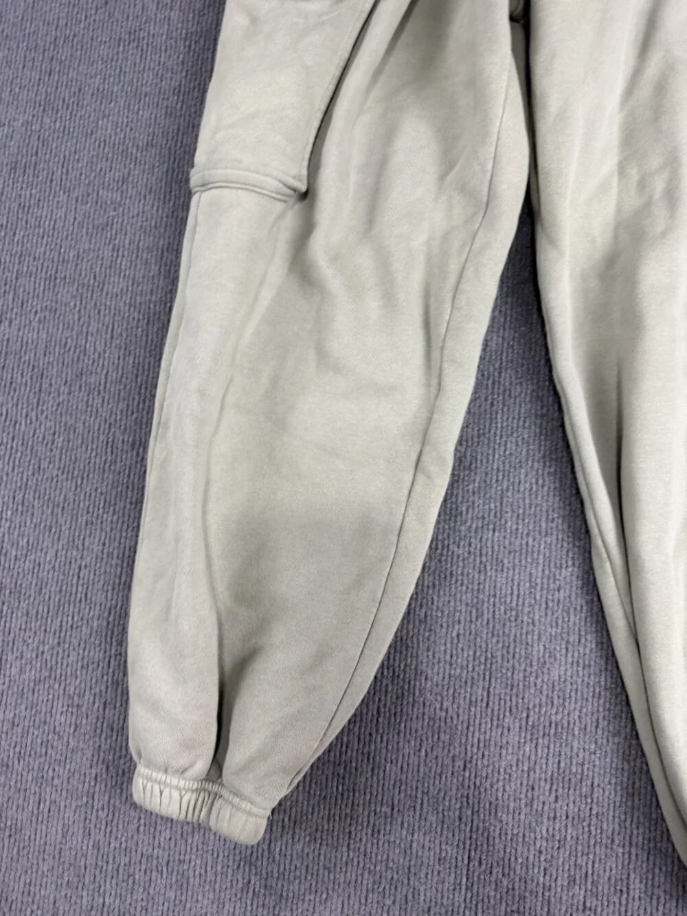 Abercrombie & Fitch Mens Cargo Joggers M Gray Elastic Waist Drawstring Pockets